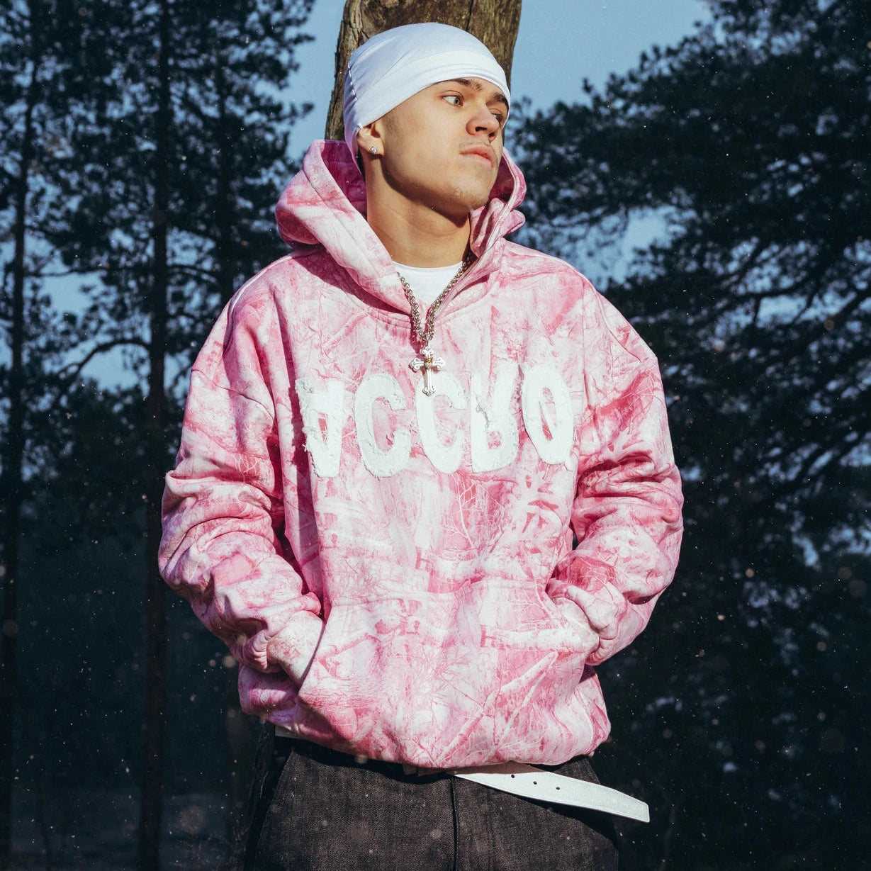 PINK CAMO HOODIE