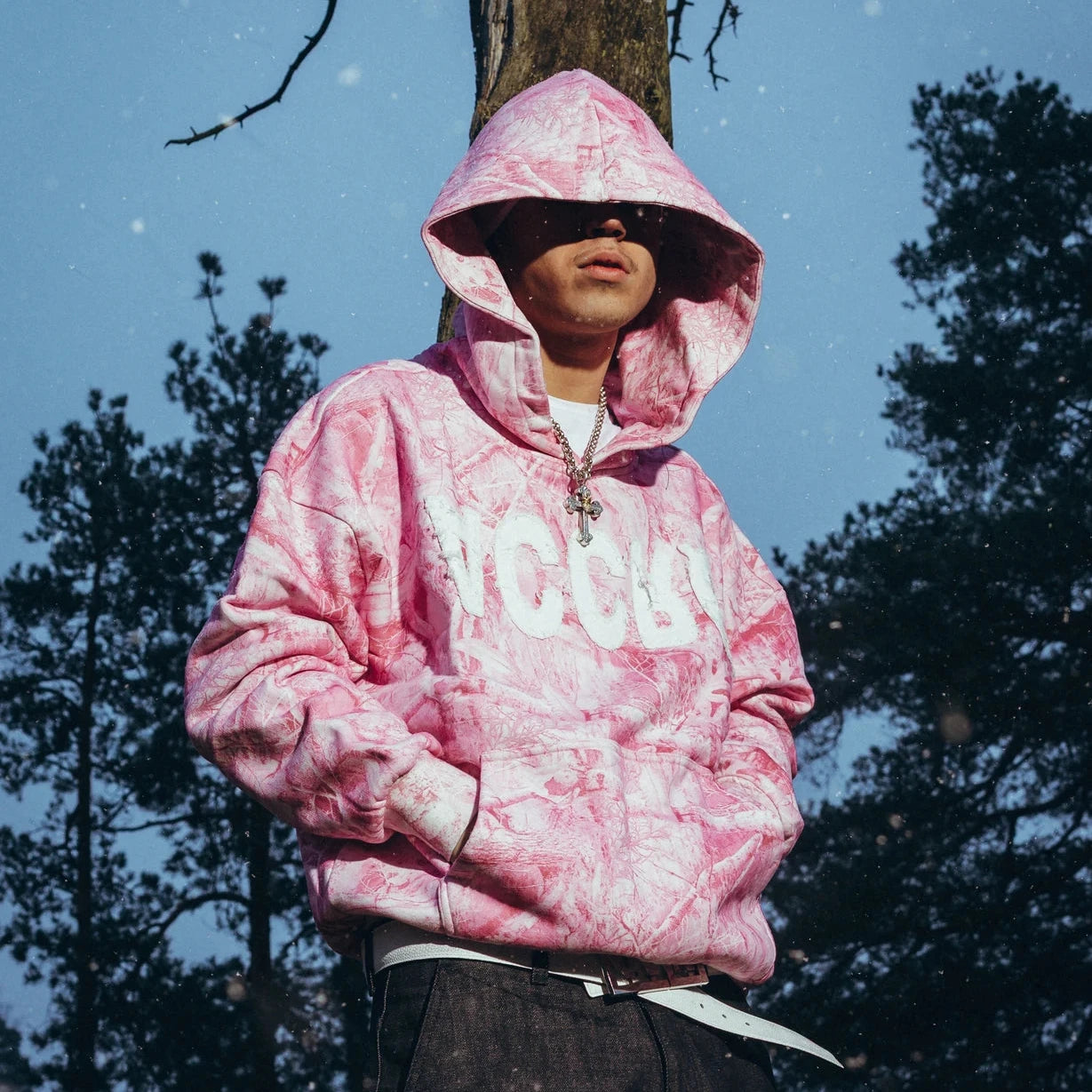 PINK CAMO HOODIE