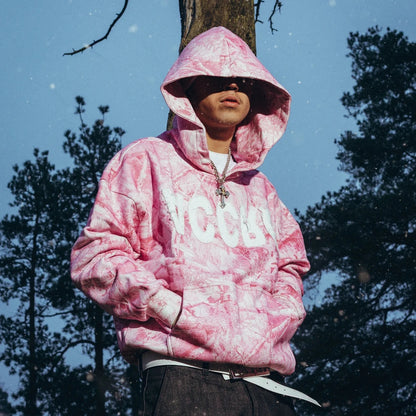 PINK CAMO HOODIE